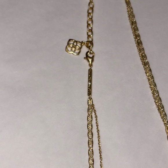 Kendra Scott Elisa Gold and Turquoise Multi-Strand Necklace - Picture 3 of 5